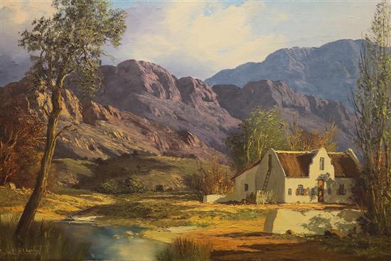 Michael Albertyn (1938-) South African landscape 60.5 x 92cm